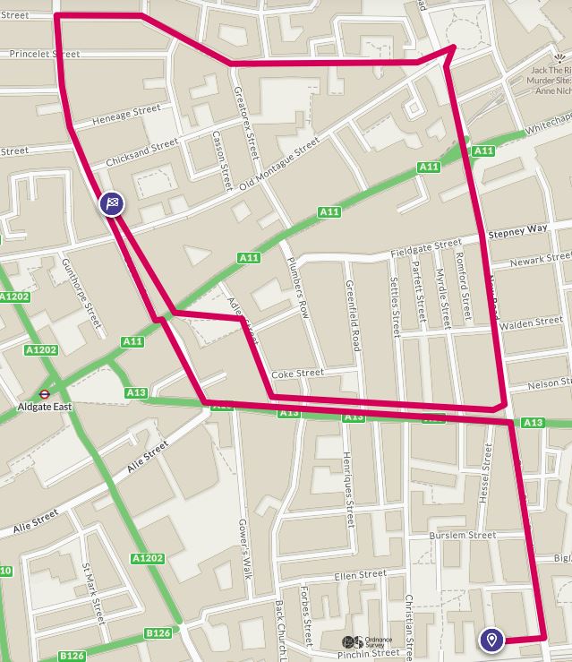 Brick Lane Map 